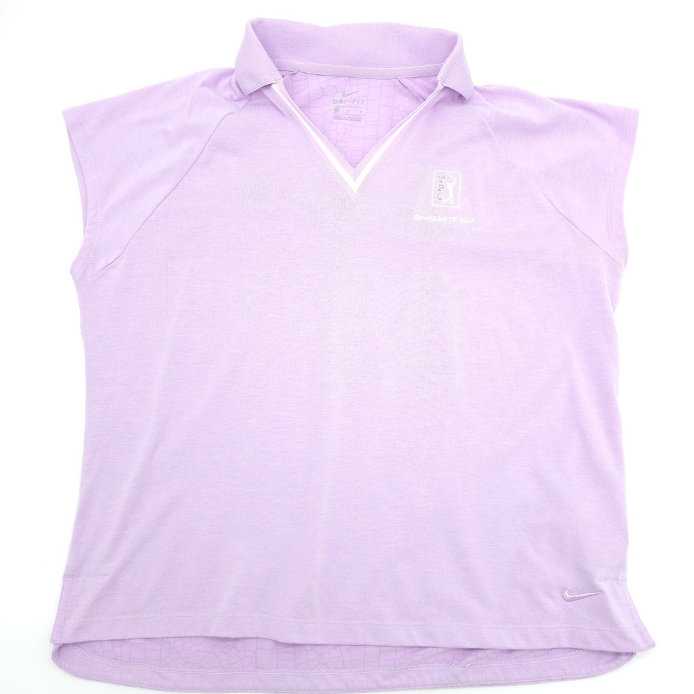 Nike Golf Dri-FIT TPC Danzante Bay Lavender Sleeveless Polo Women Large